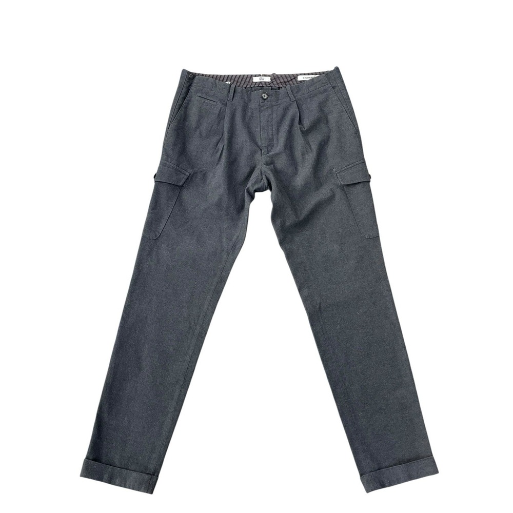 GTA Il Pantalone BYRON Cargo Pants Trousers‎ Slim Cotton Blend Pleated Mens 52